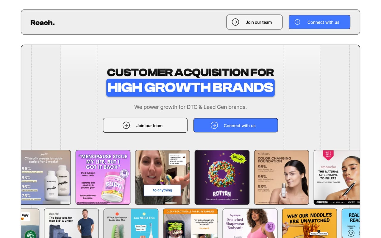 Reach Digital's website