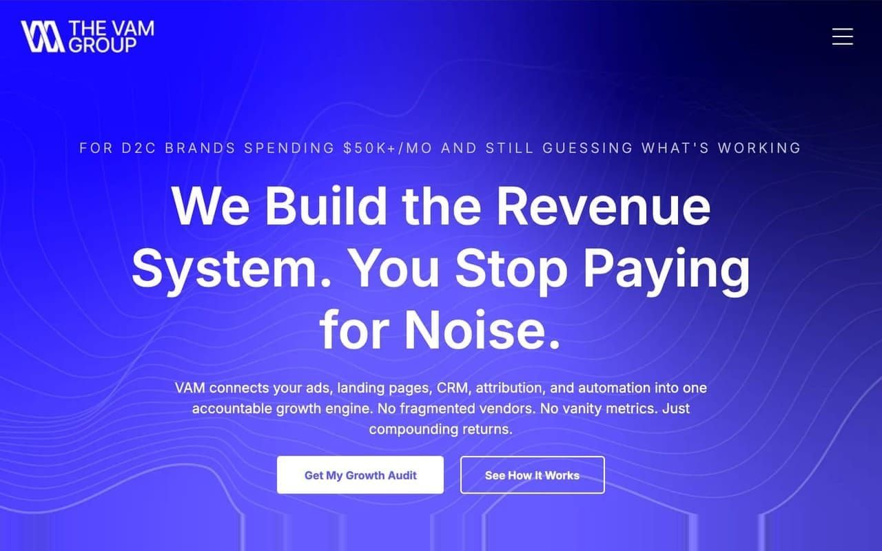 The VAM Group's website